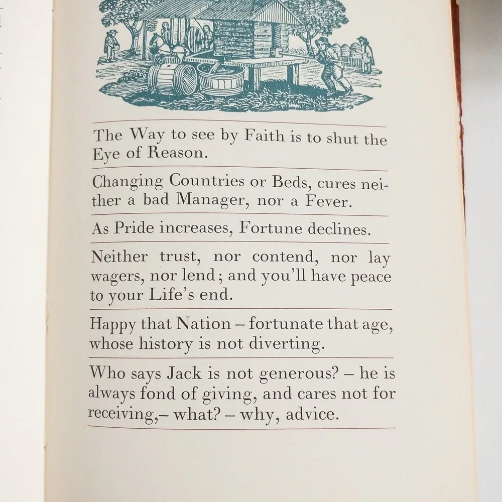 Poor Richard's Almanack Benjamin‎ Franklin 1967 Hardcover Hallmark